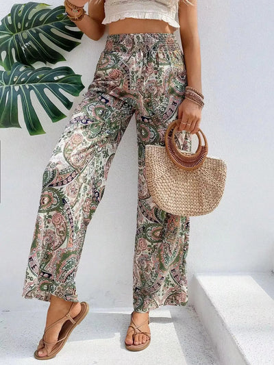 Olivia™ - Vintage Printed Wide Leg Pants