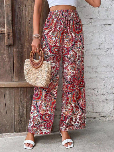 Olivia™ - Vintage Printed Wide Leg Pants