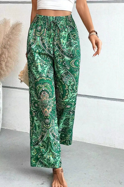 Olivia™ - Vintage Printed Wide Leg Pants