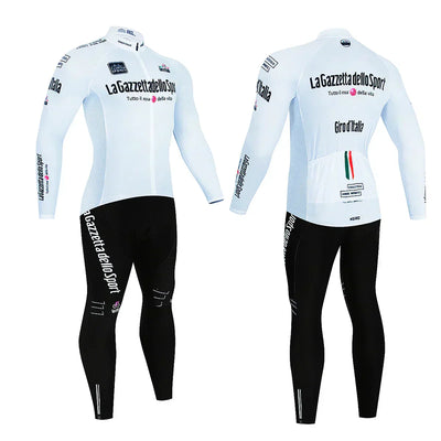 Professional Cycling Outfit with Long Sleeves