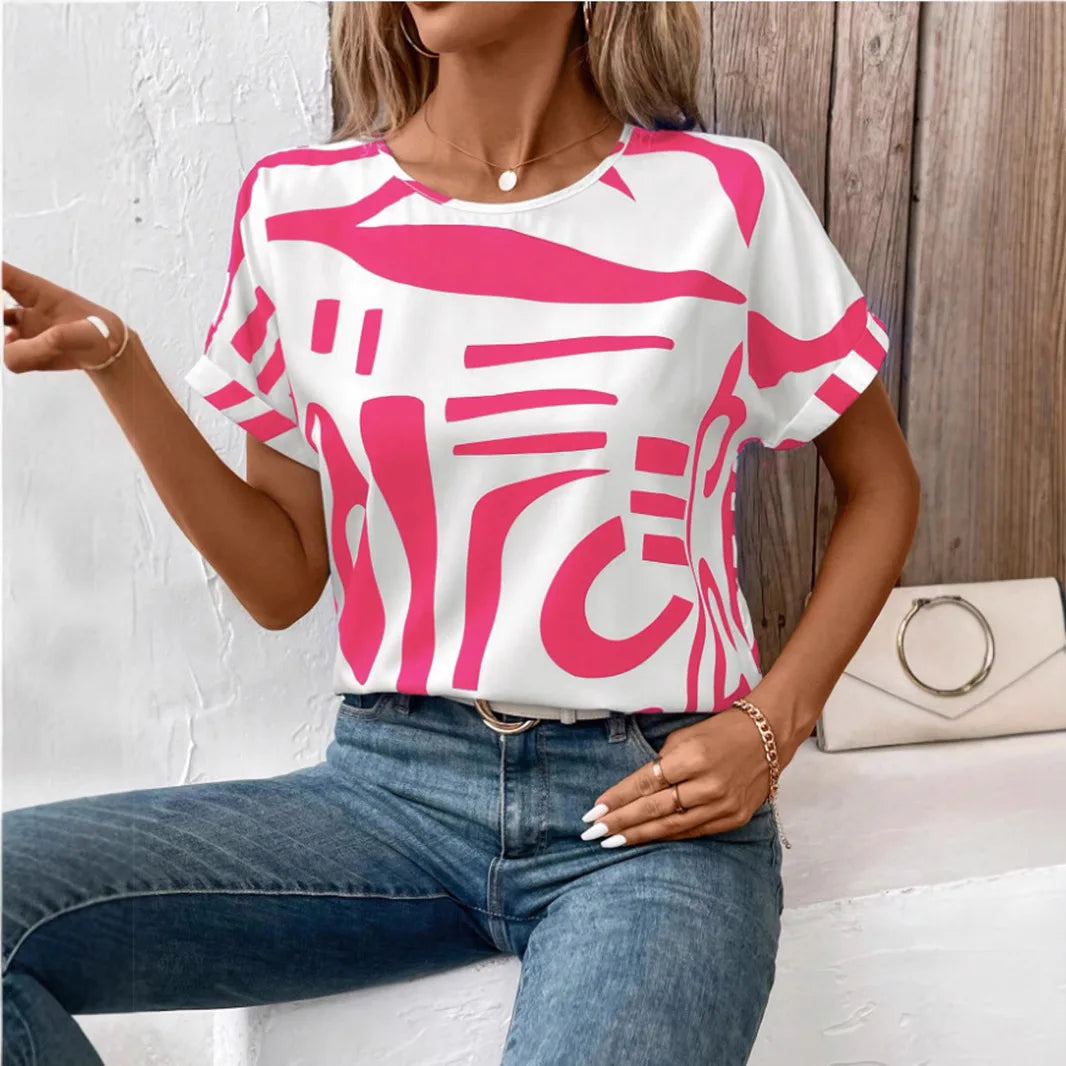 Layla Casual Abstract T-Shirt