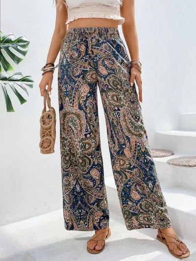 Olivia™ - Vintage Printed Wide Leg Pants