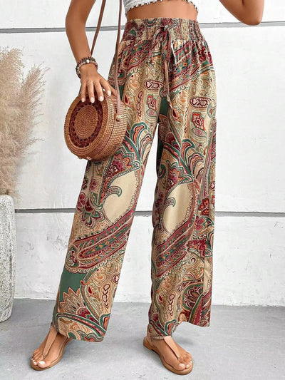 Olivia™ - Vintage Printed Wide Leg Pants