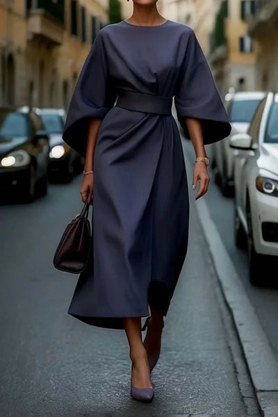 Clare Stylish Belted Maxi Dress