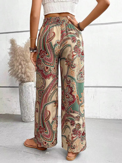 Olivia™ - Vintage Printed Wide Leg Pants