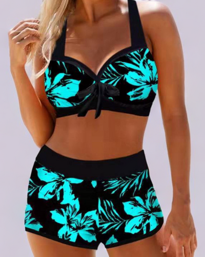 Anna™ | High-Waisted Swimsuit with Floral Pattern