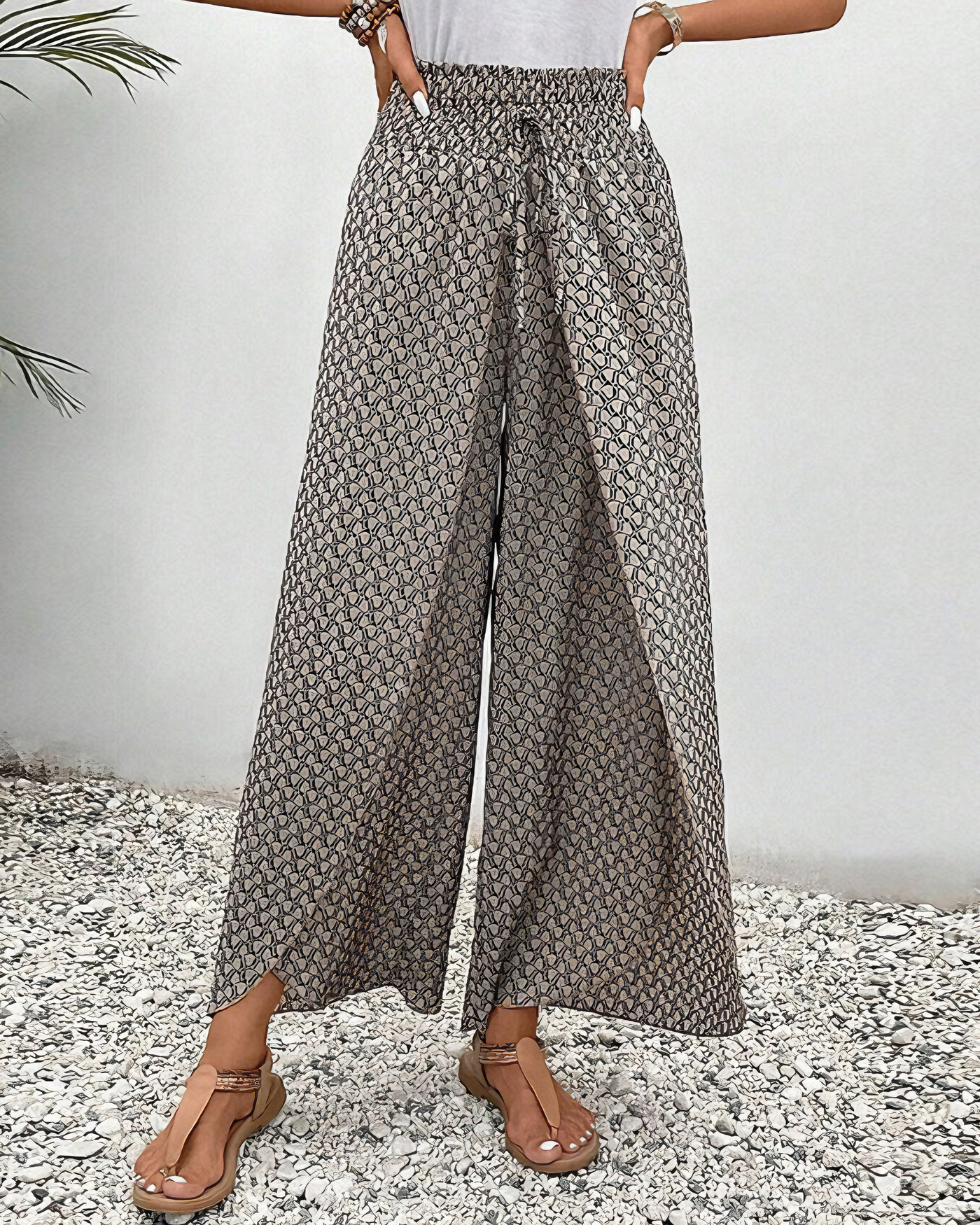 Sahara Relaxed Wide-Leg Trousers