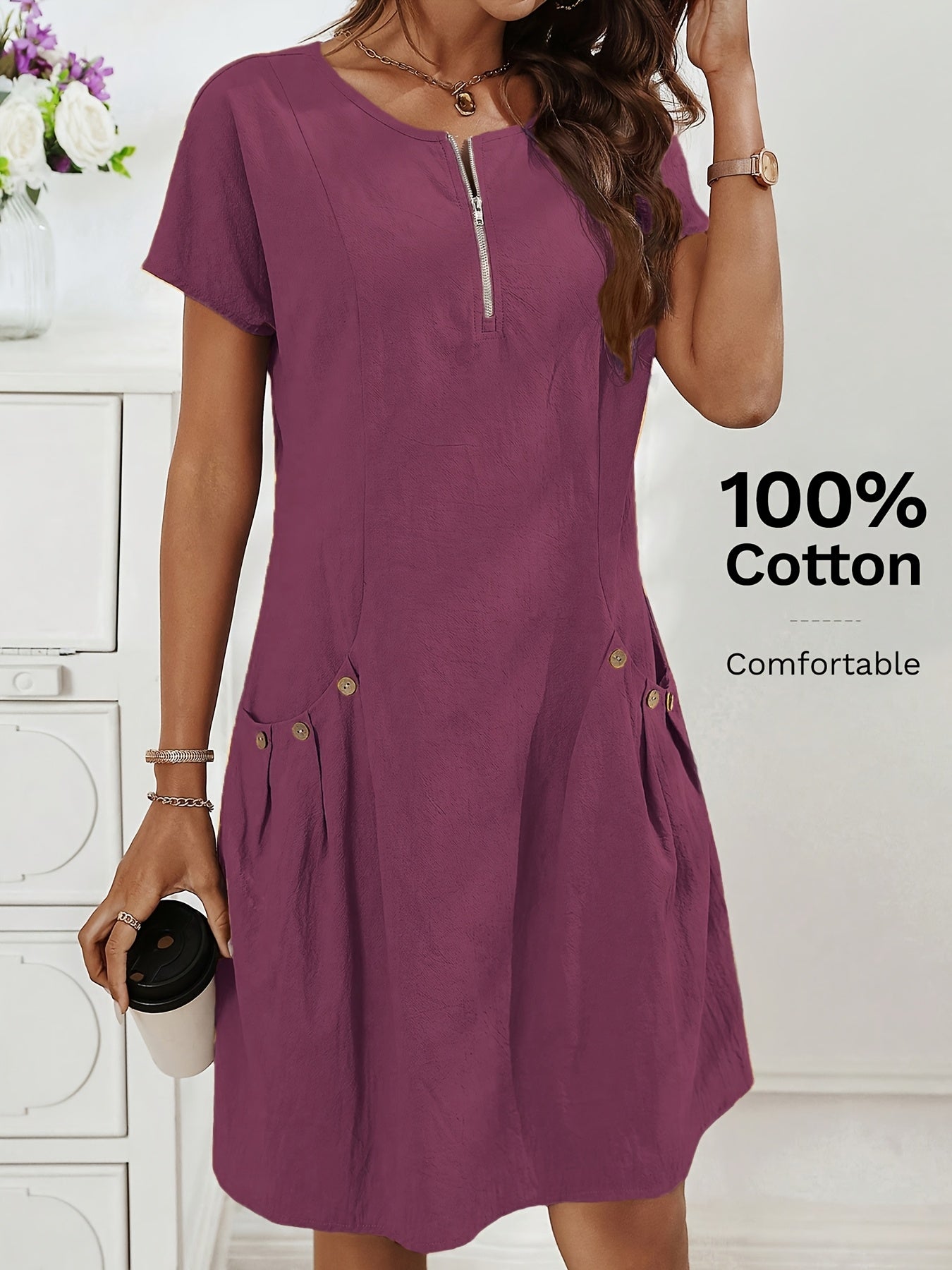 Everyday Ease Cotton Dress