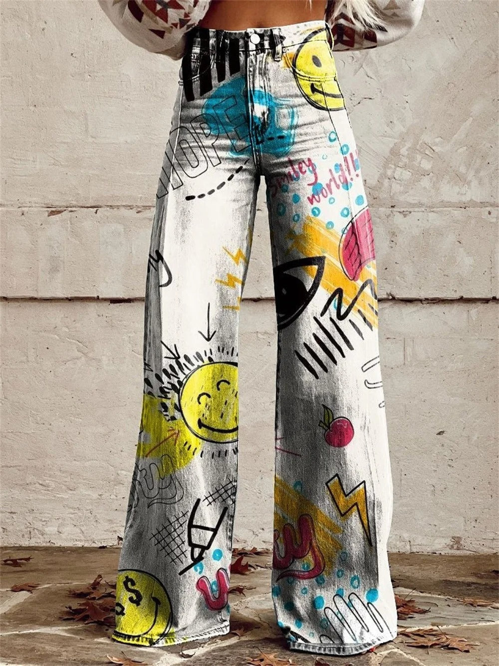 Hannah™ - High-Waisted Wide-Leg Pants