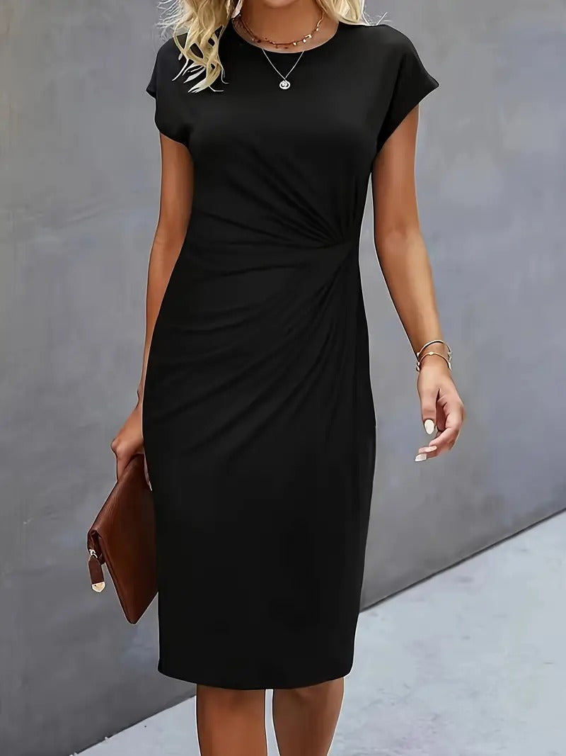 Queenie Casual Round Neck Dress