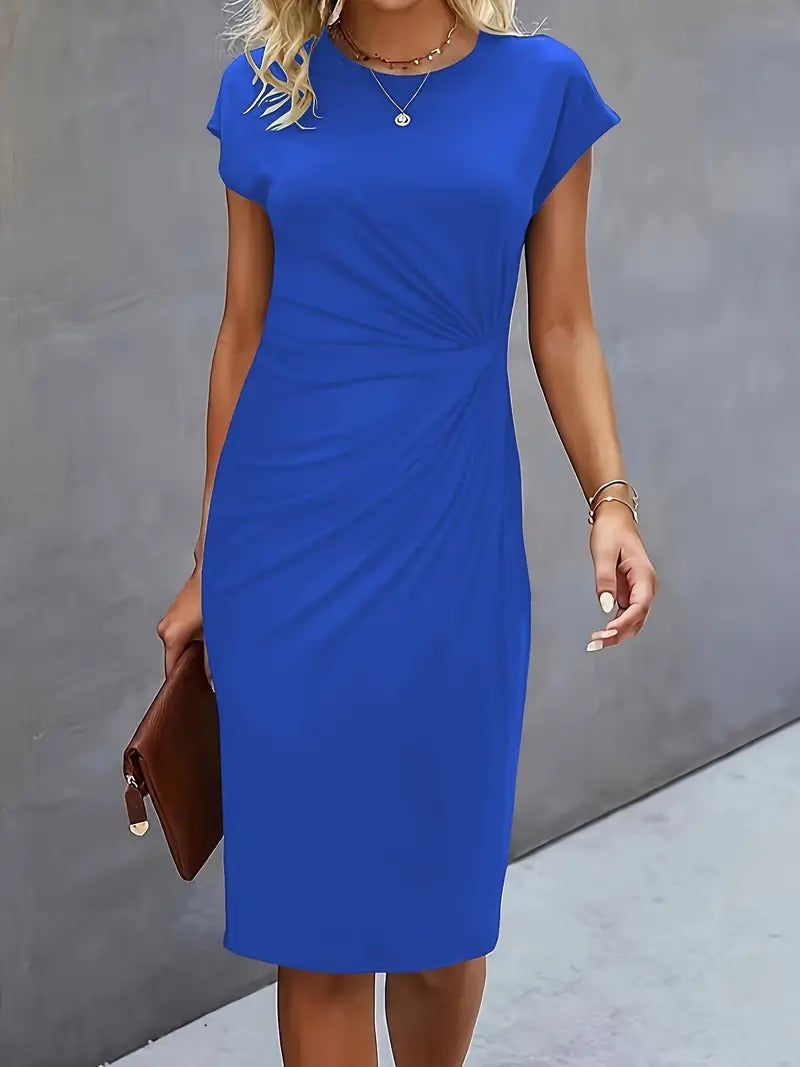 Queenie Casual Round Neck Dress