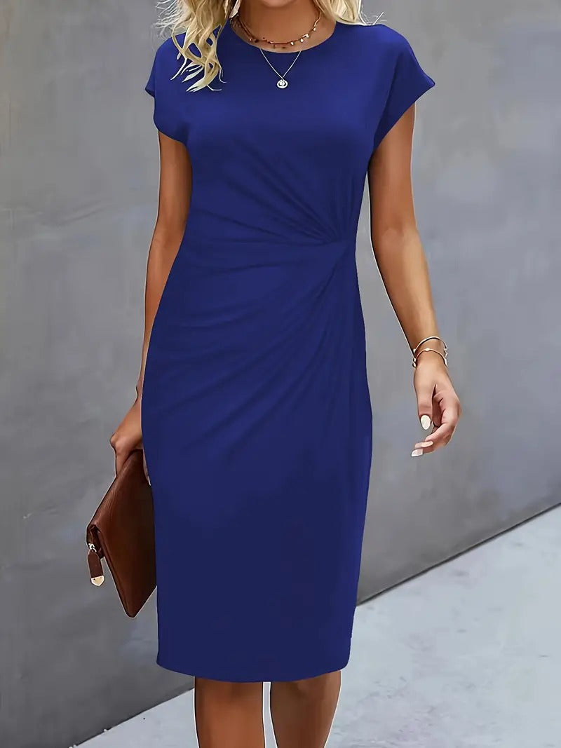 Queenie Casual Round Neck Dress