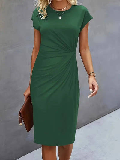 Queenie Casual Round Neck Dress