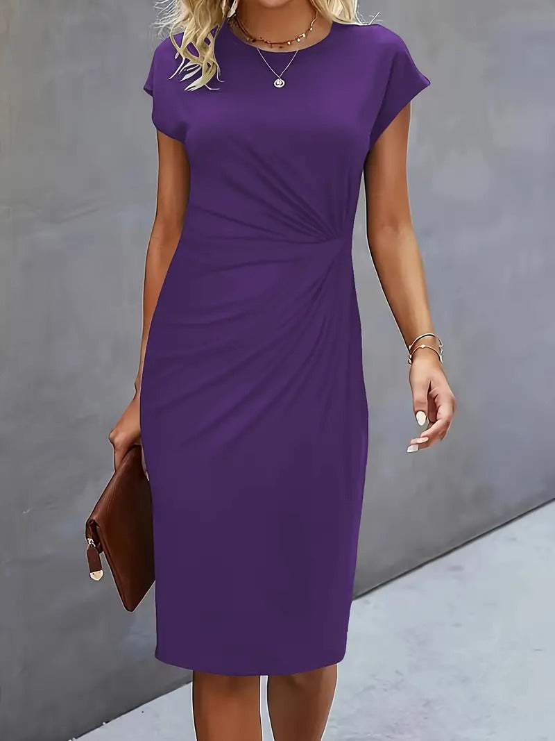 Queenie Casual Round Neck Dress