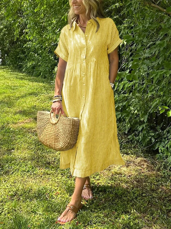 Leviana™ | Summer Dress with Buttons