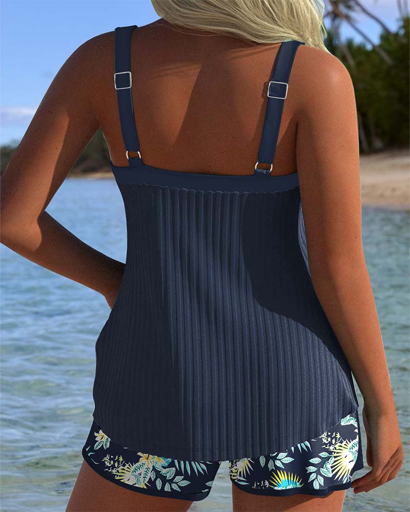 Clara™ | Floral Print Tankini Set