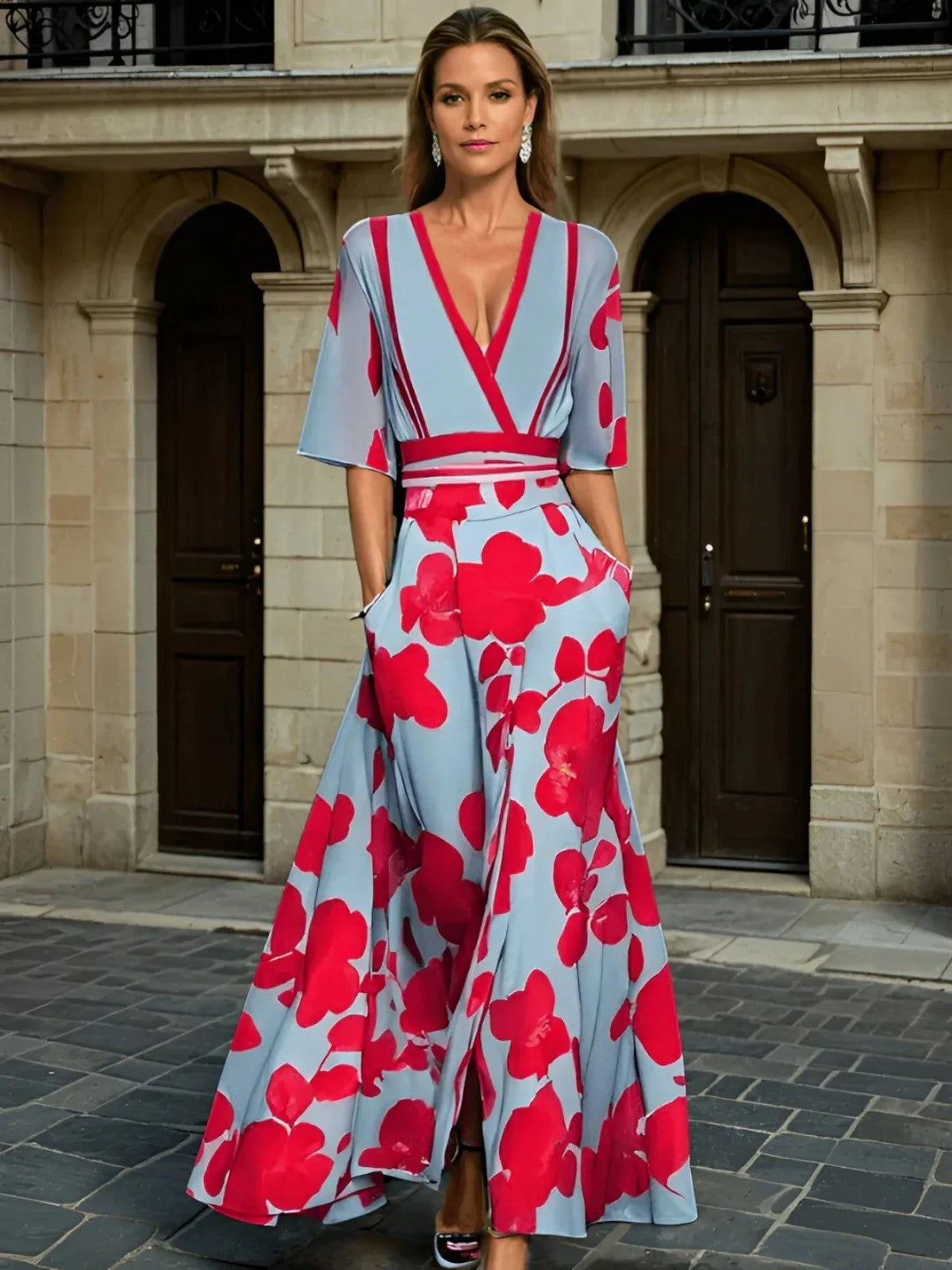 Kali Milano Design Sleeved Dress