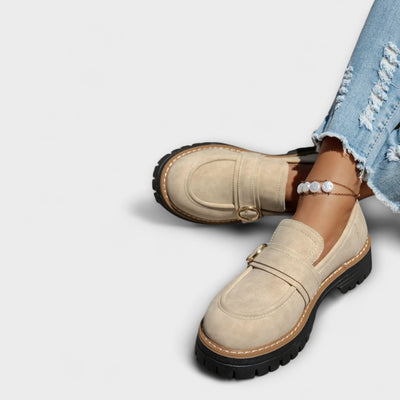 Lora – Casual Moccasins with Round Toe