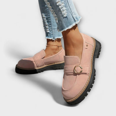 Lora – Casual Moccasins with Round Toe