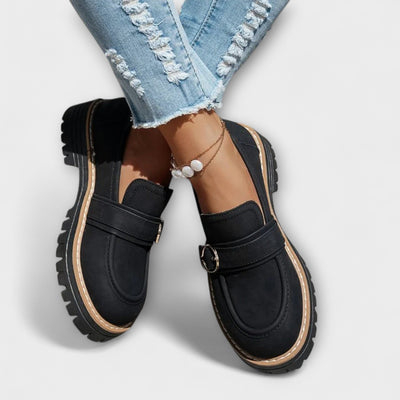 Lora – Casual Moccasins with Round Toe