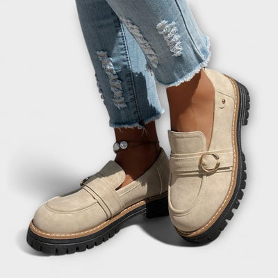 Lora – Casual Moccasins with Round Toe