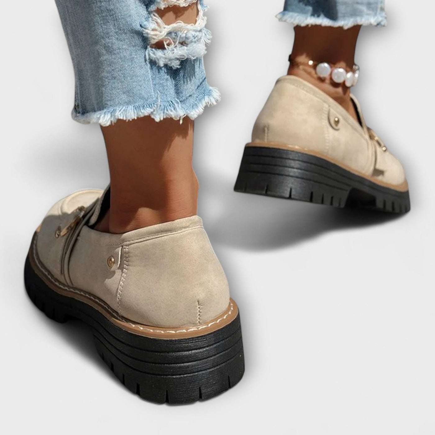 Lora – Casual Moccasins with Round Toe