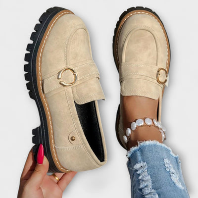 Lora – Casual Moccasins with Round Toe