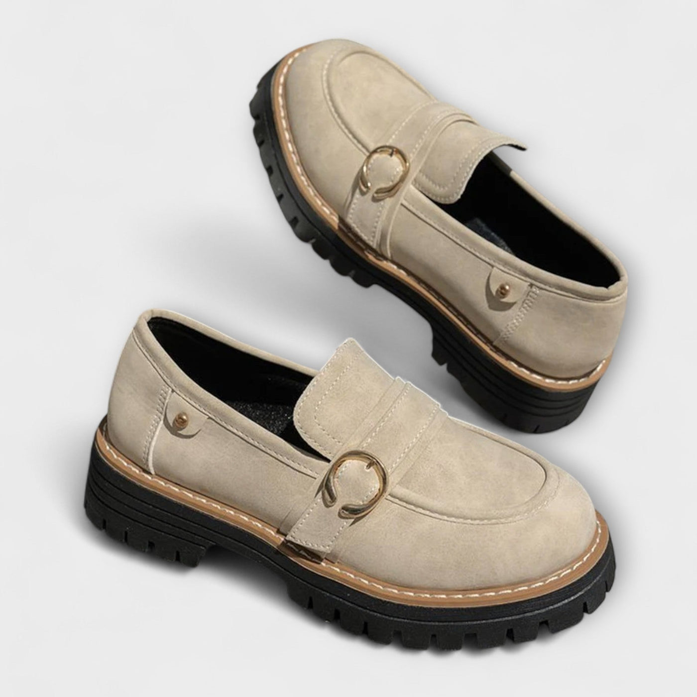 Lora – Casual Moccasins with Round Toe