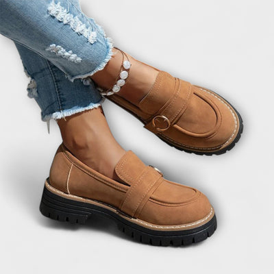 Lora – Casual Moccasins with Round Toe