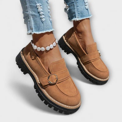 Lora – Casual Moccasins with Round Toe