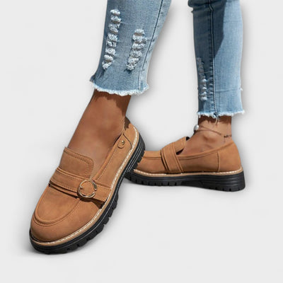 Lora – Casual Moccasins with Round Toe