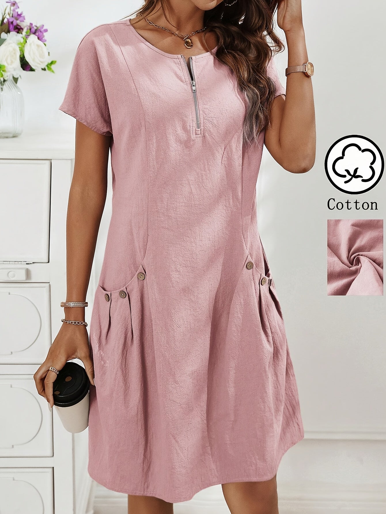 Everyday Ease Cotton Dress