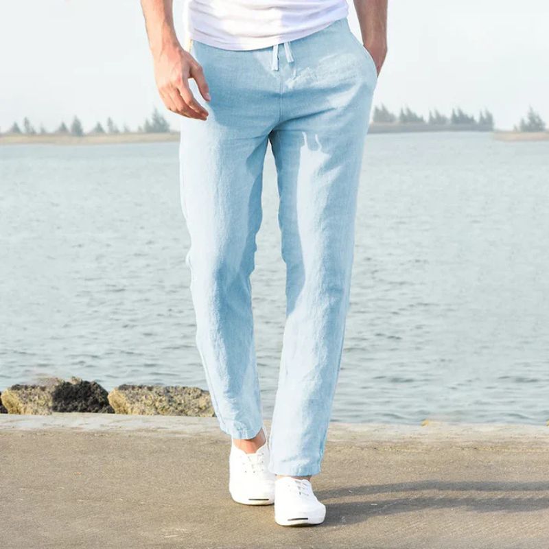 Christopher Casual Linen Trousers