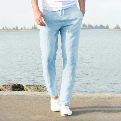 Christopher Casual Linen Trousers