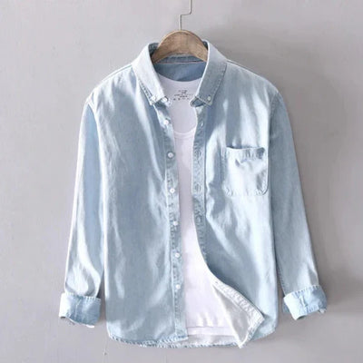 Men's Premium Denim Button-Up