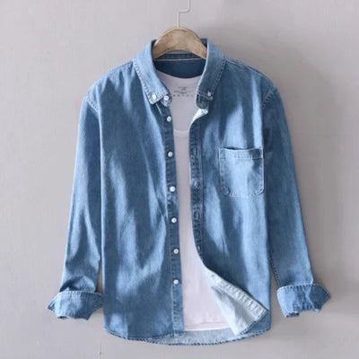 Men's Premium Denim Button-Up
