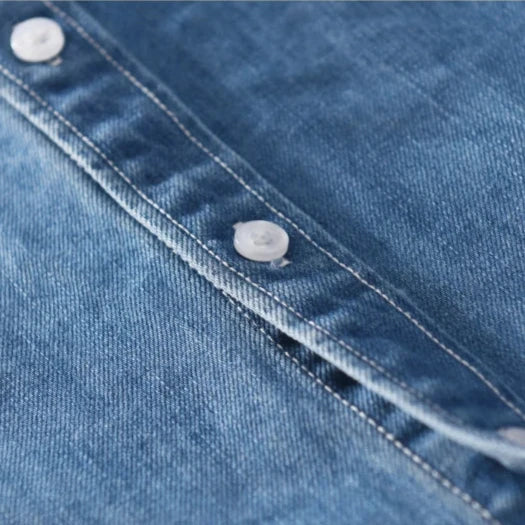 Men's Premium Denim Button-Up
