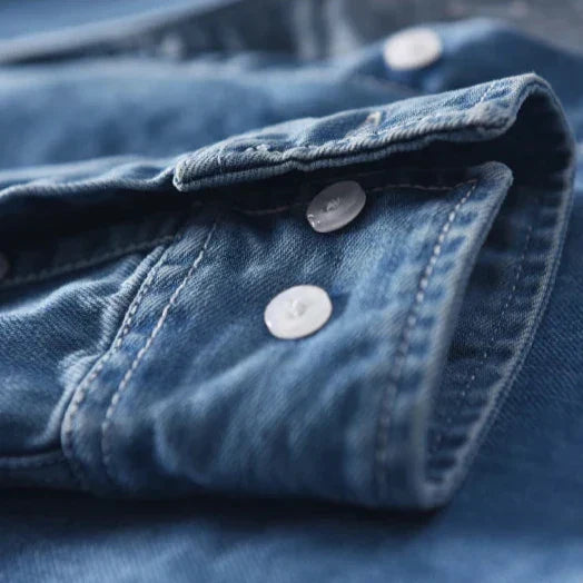 Men's Premium Denim Button-Up