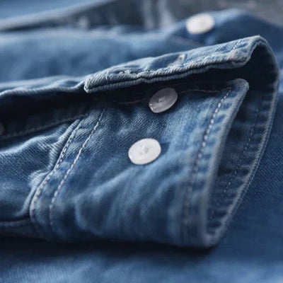 Men's Premium Denim Button-Up