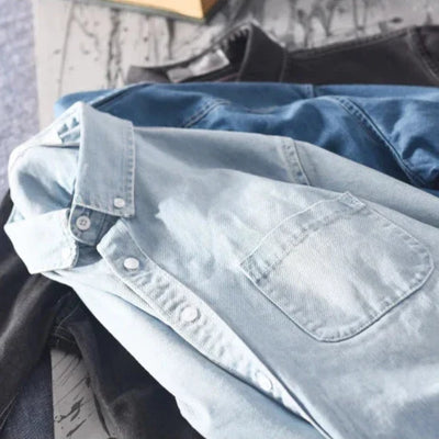 Men's Premium Denim Button-Up