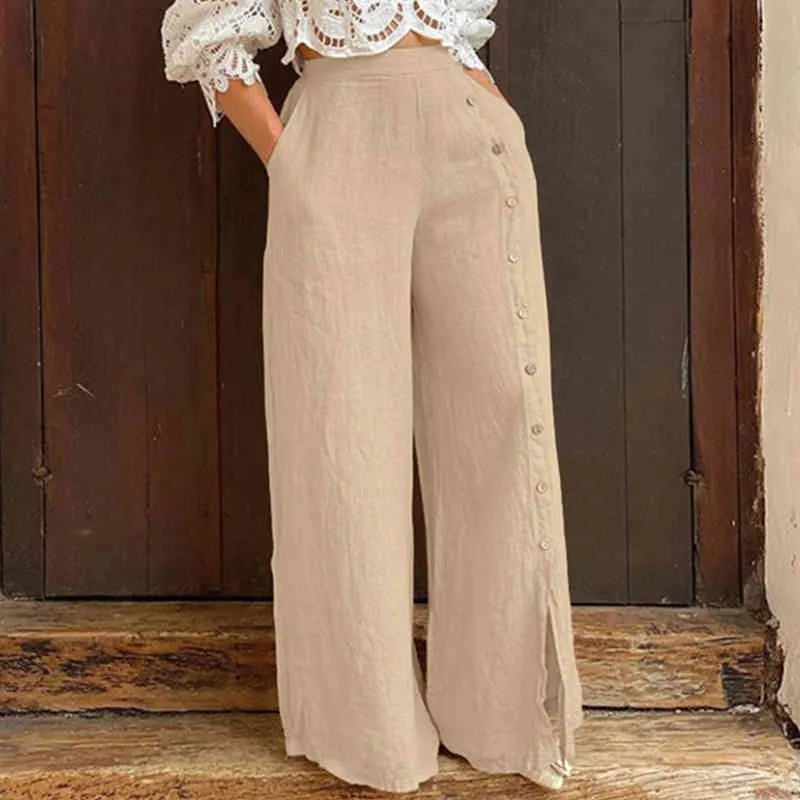 Hannah™ - Casual Wide Leg Pants in Plus Sizes