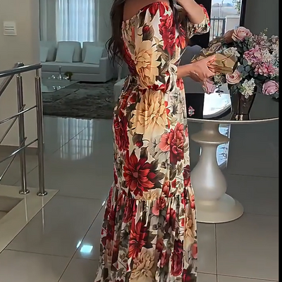 BlossomAura Maxi Dress