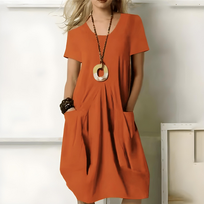Katherine Elegant Dress with Tummy Coverage