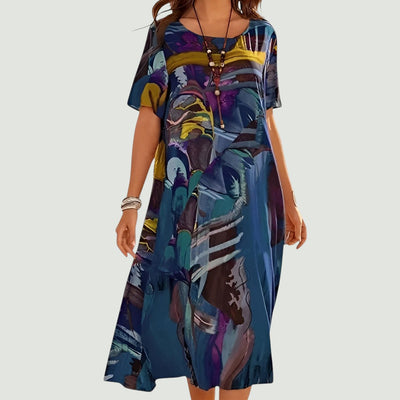 Leviana™ – Elegant and Lightweight Summer Midi-Length Dress