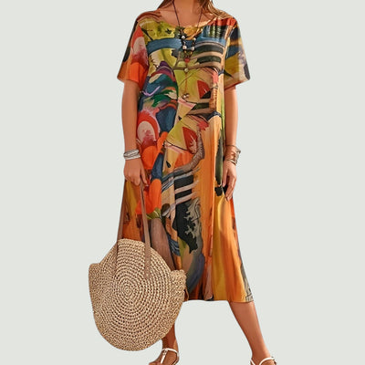 Leviana™ – Elegant and Lightweight Summer Midi-Length Dress