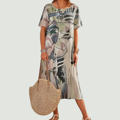 Leviana™ – Elegant and Lightweight Summer Midi-Length Dress