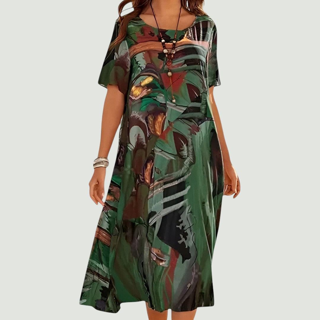 Leviana™ – Elegant and Lightweight Summer Midi-Length Dress