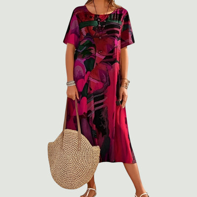Leviana™ – Elegant and Lightweight Summer Midi-Length Dress